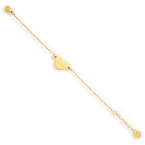 Custom/Personalized Large Heart Pendant Bracelet